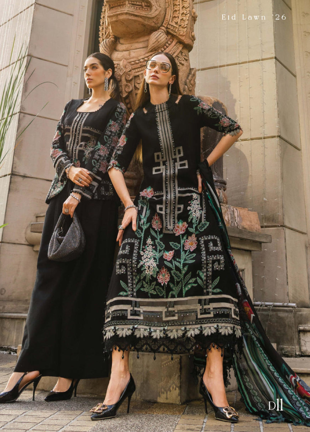 Maria B Unstitched Embroidered Lawn 3 Piece Suit MB26ULE D11 - Eid Collection