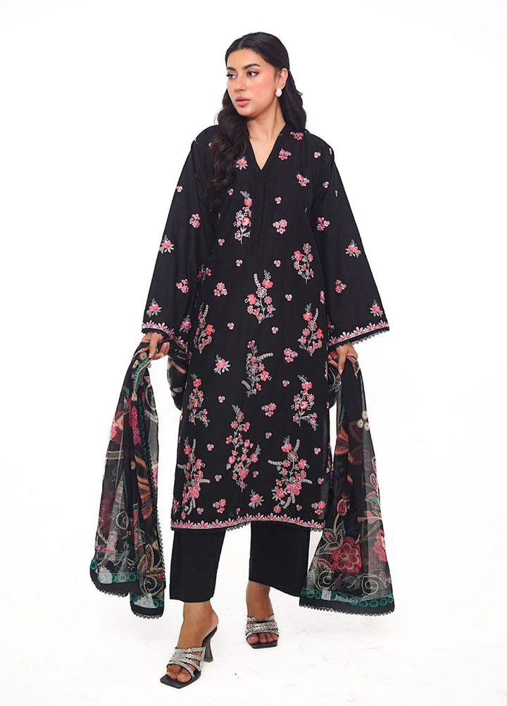 Ileen by naba bilal Unstitched Embroidered Lawn 3 Piece Suit IN26UEL AYZEL - Casual Collection
