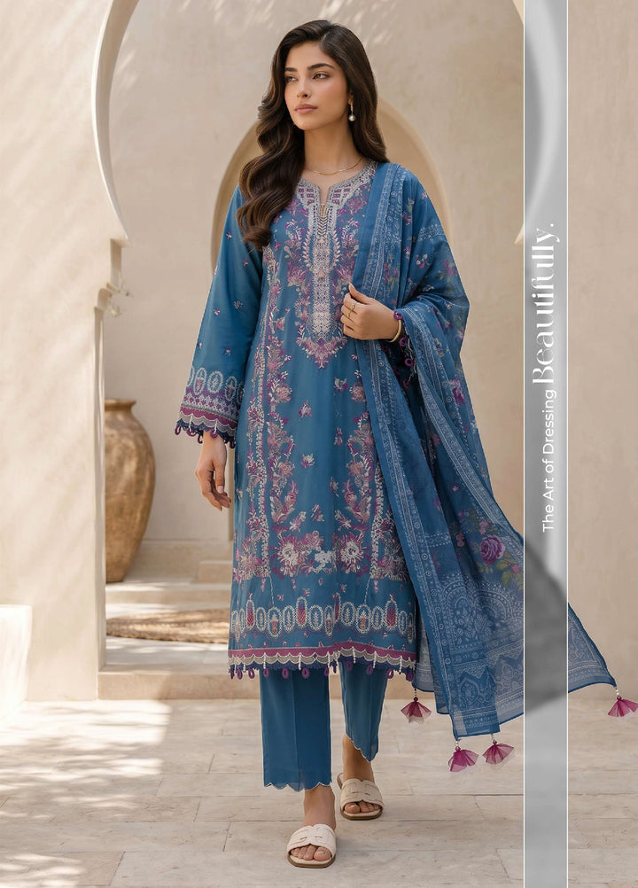 Zellbury Unstitched Printed Lawn 3 Piece Suit ZB26UC WUS26E30719 - Casual Collection
