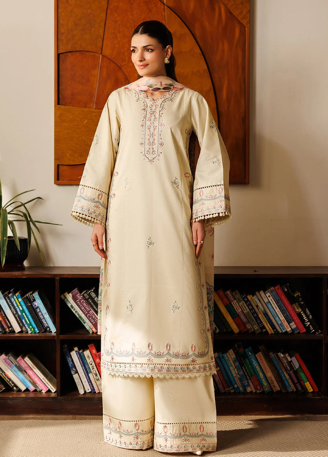 Mistfall Ramadan Edit by Panache Women RTW Embroidered Cotton 3 Piece Ardan - Casual Collection