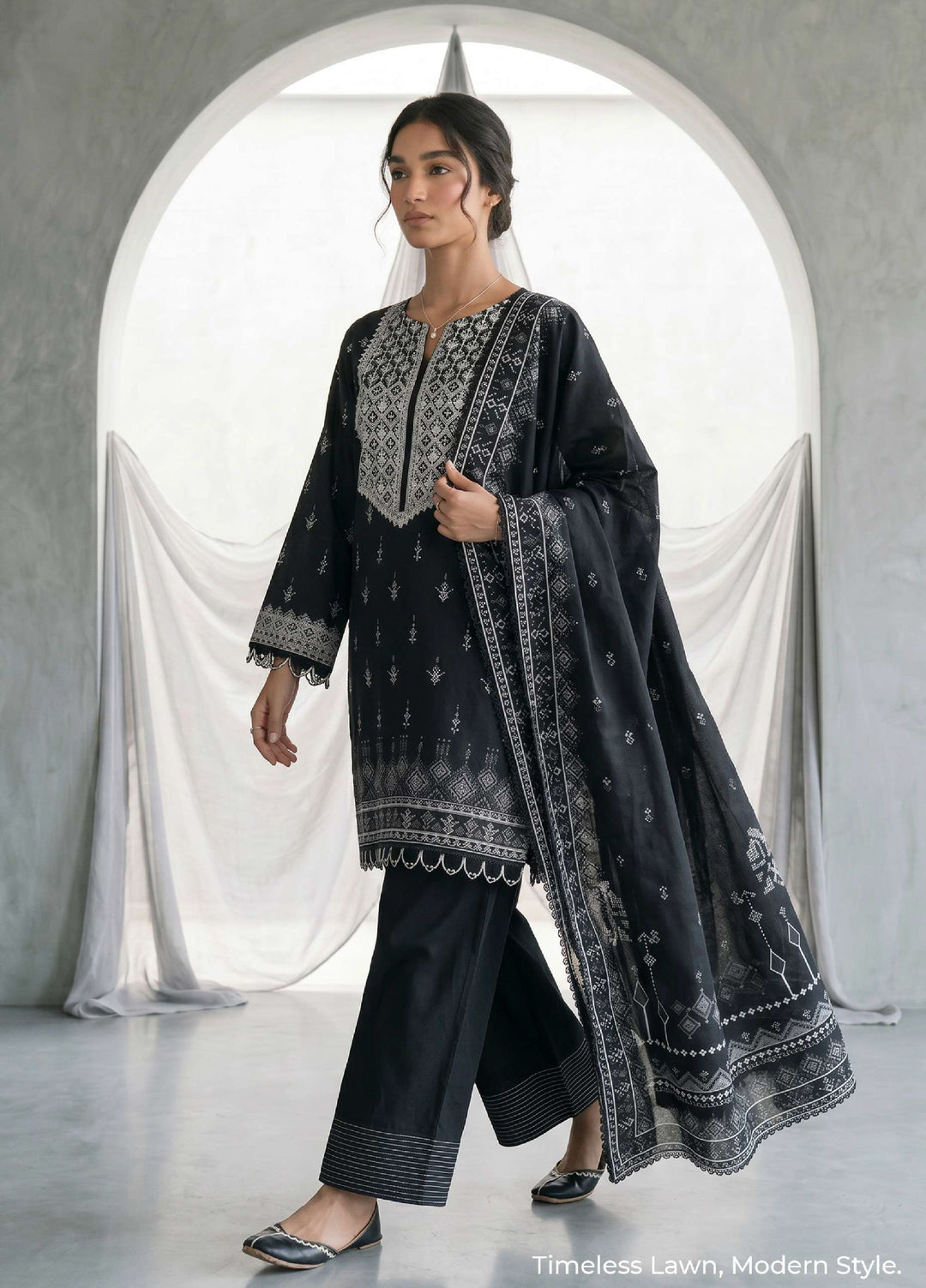 Zellbury Unstitched Embroidered Lawn 2 Piece Suit ZB26UVIII WUS26E21067 - Casual Collection