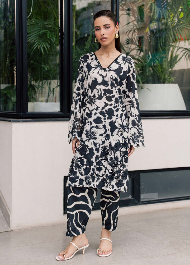 Ballerina by Nureh Unstitched Printed Chikankari  Lawn 2 Piece Suit NU26UBCL NU2-214 - Casual Collection
