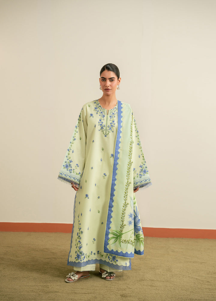 Seran Essentials Unstitched Printed Lawn 3 Piece Suit SN26UEL Astera D-01 - Lawn Collection
