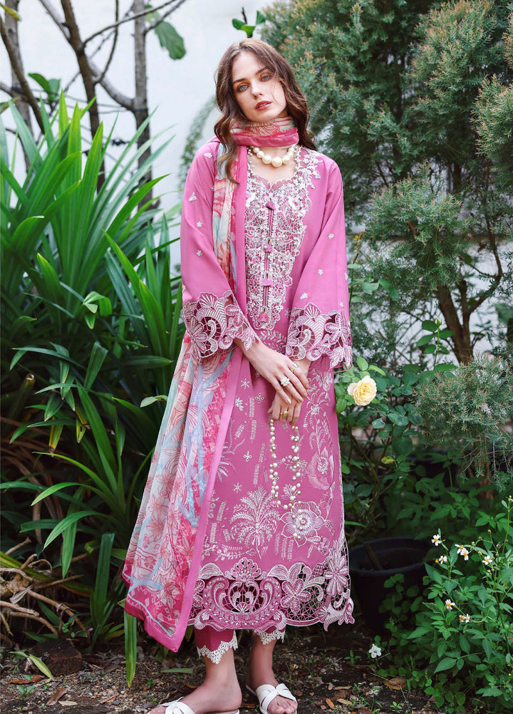 The Secret Garden by Mushq Unstitched Embroidered Lawn 3 Piece Suit MU26ULSG Mystic Camellia HUNSS260208 - Festive Collection