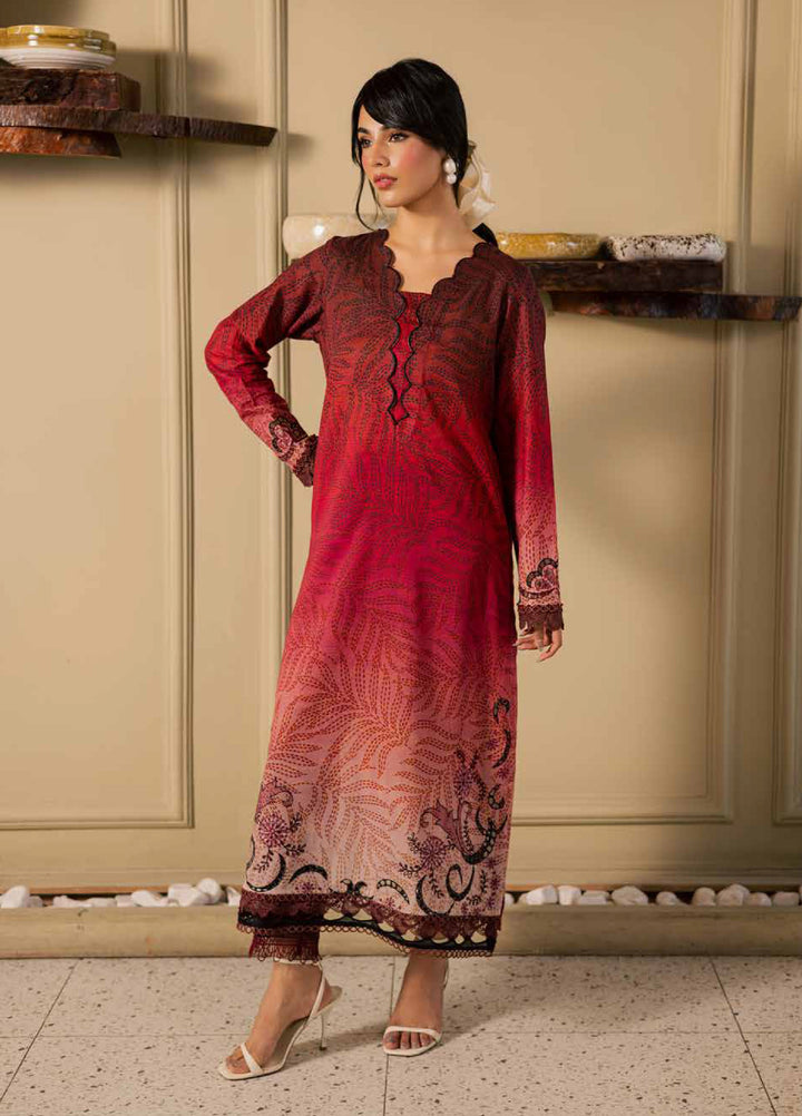 Ballerina by Nureh Unstitched Printed Chikankari Lawn 2 Piece Suit NU26UBL NU2-198 - Summer Collection