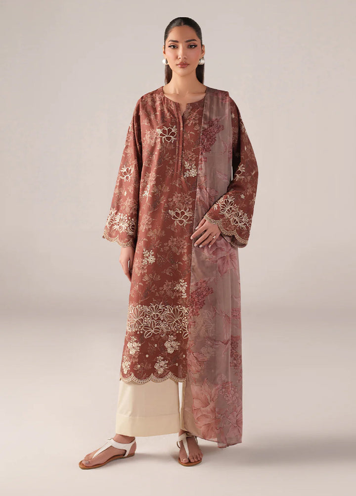 Iznik Unstitched Embroidered Lawn 3 Piece Suit IZ26US SS-02 - Summer Collection