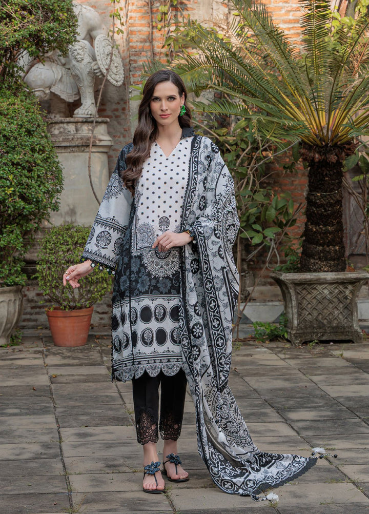 Noir and Blanc by Gul Ahmed Unstitched Printed Lawn 3 Piece Suit GA26UNBL B-62009 - Summer Collection