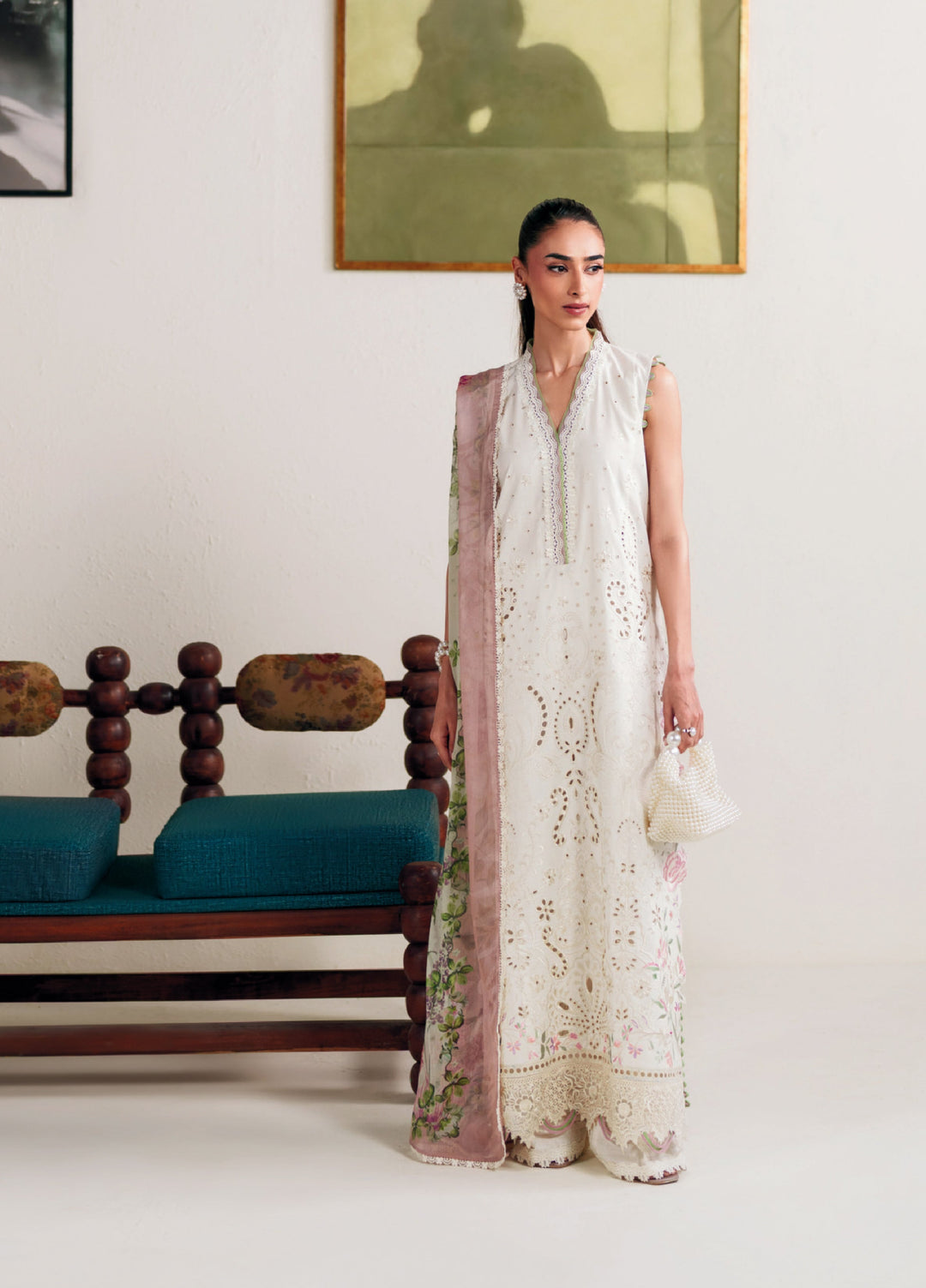 Whispers of Summer by Neeshey Unstitched Embroidered Luxury Lawn 3 Piece Suit NSH26ULW IRIS - Summer Collection