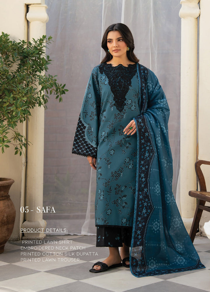 Namah by Xenia Formals Unstitched Embroidered Lawn 3 Piece Suit XF26ULN 05 - SAFA - Festive Collection