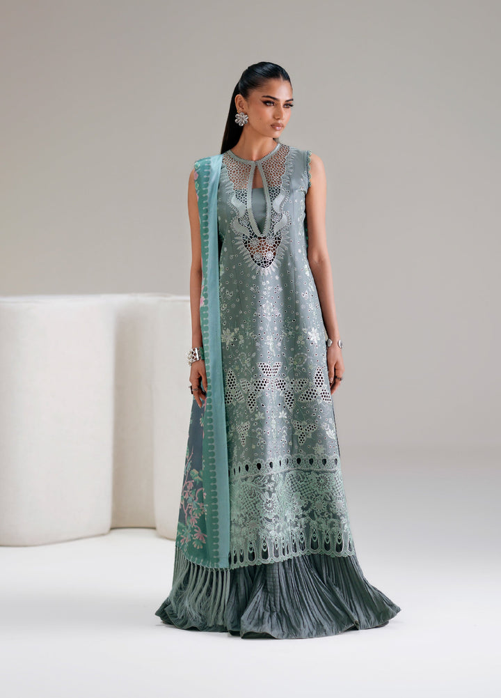 Amour by Bin Ilyas Unstitched Embroidered Lawn 3 Piece Suit BI26ULA 181A - Festive Collection