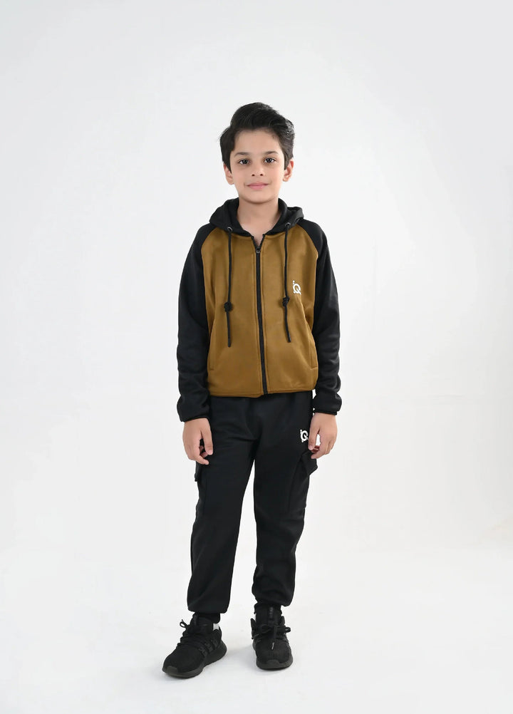 IQ Exclusive Kids Track Suit Fleece 2 PieceTwilight Sand Tracksuit-Unisex Kids - Winter Collection