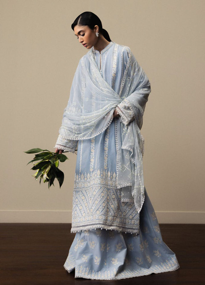 Satori by Zara Shahjahan Unstitched Embroidered Lawn 3 Piece Suit ZS26USL D1-AOYOMI - Summer Collection