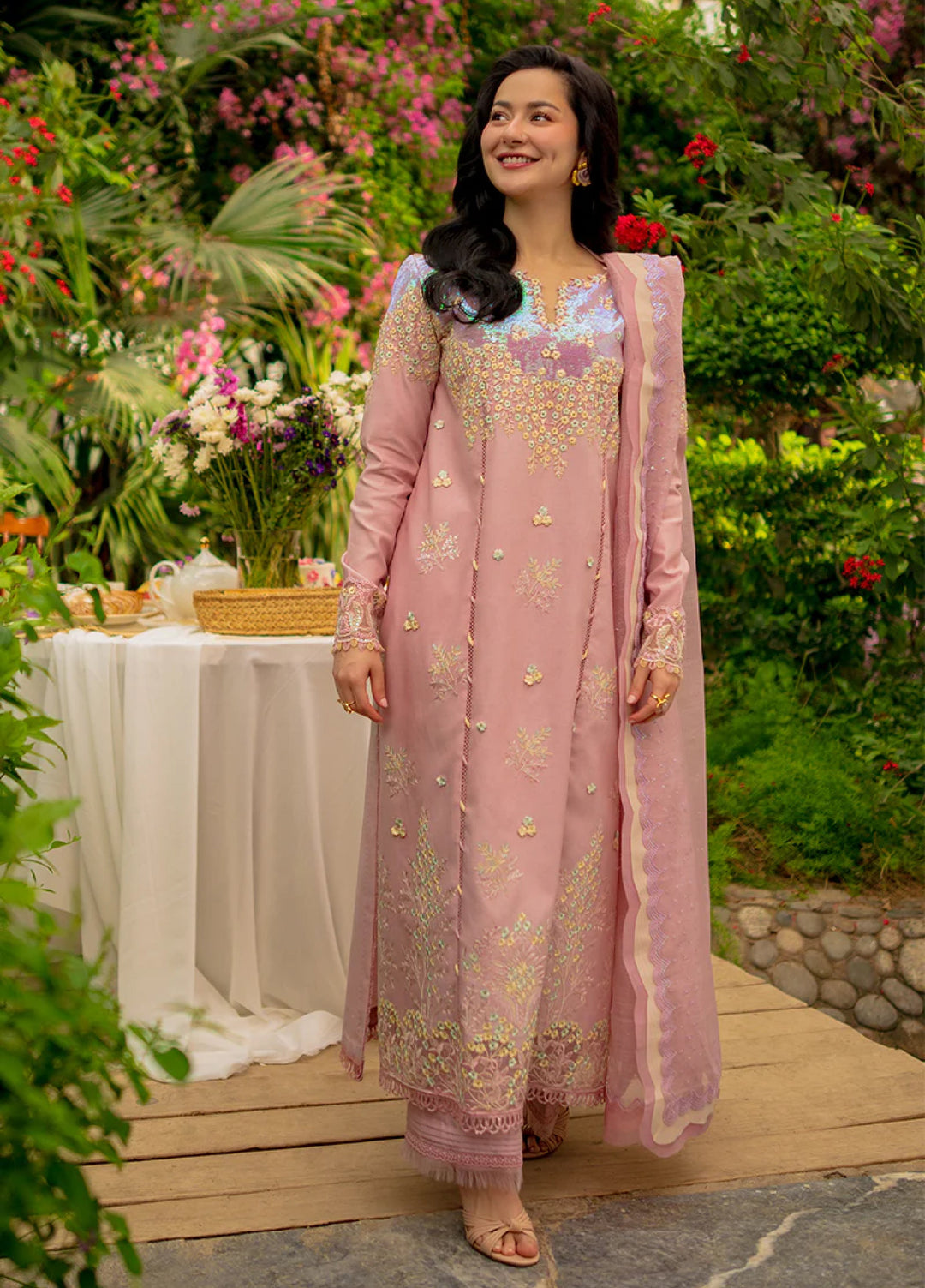 Rang Rasiya Unstitched Embroidered Luxury Lawn 3 Piece Suit RR26ULE ALAYNA - Eid Collection