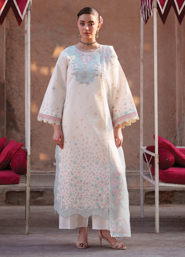 Nilofer by Mahnur Unstitched Embroidered Luxury Lawn 3 Piece Suit MN26ULN N-2 - Summer Collection