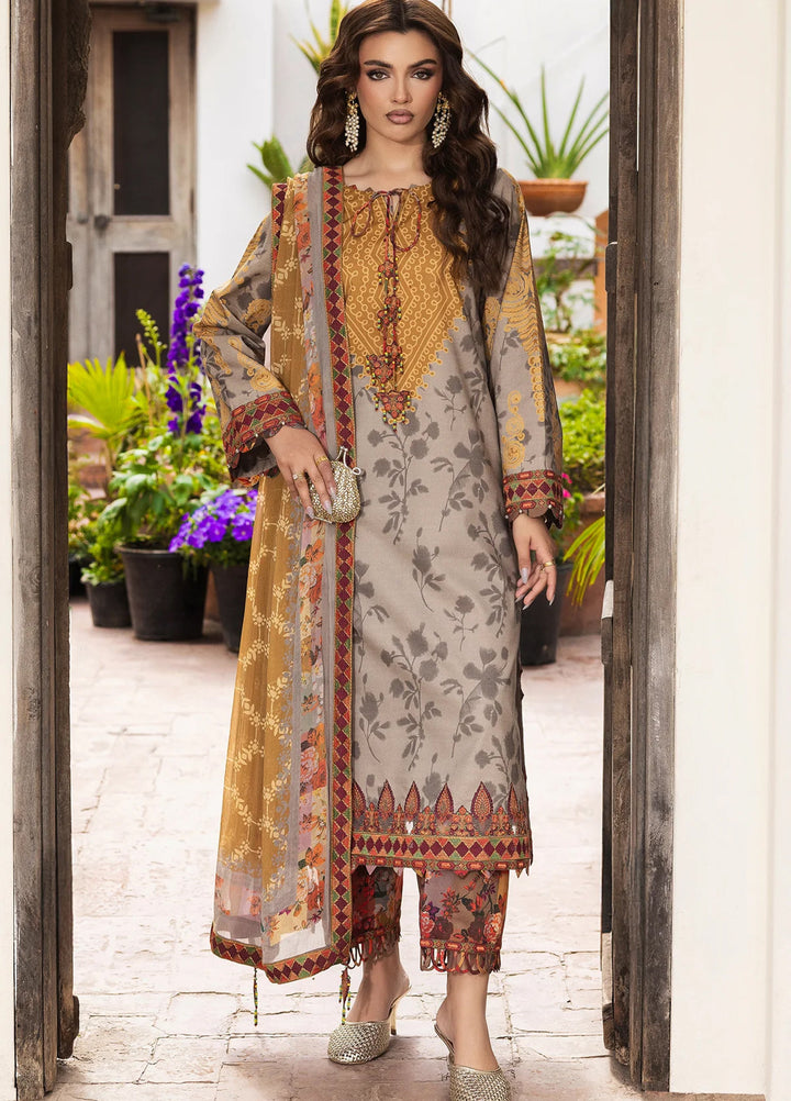 Andaaz by Charizma Unstitched Embroidered Lawn 3 Piece Suit CHR26UAL CAD6-02 - Summer Collection