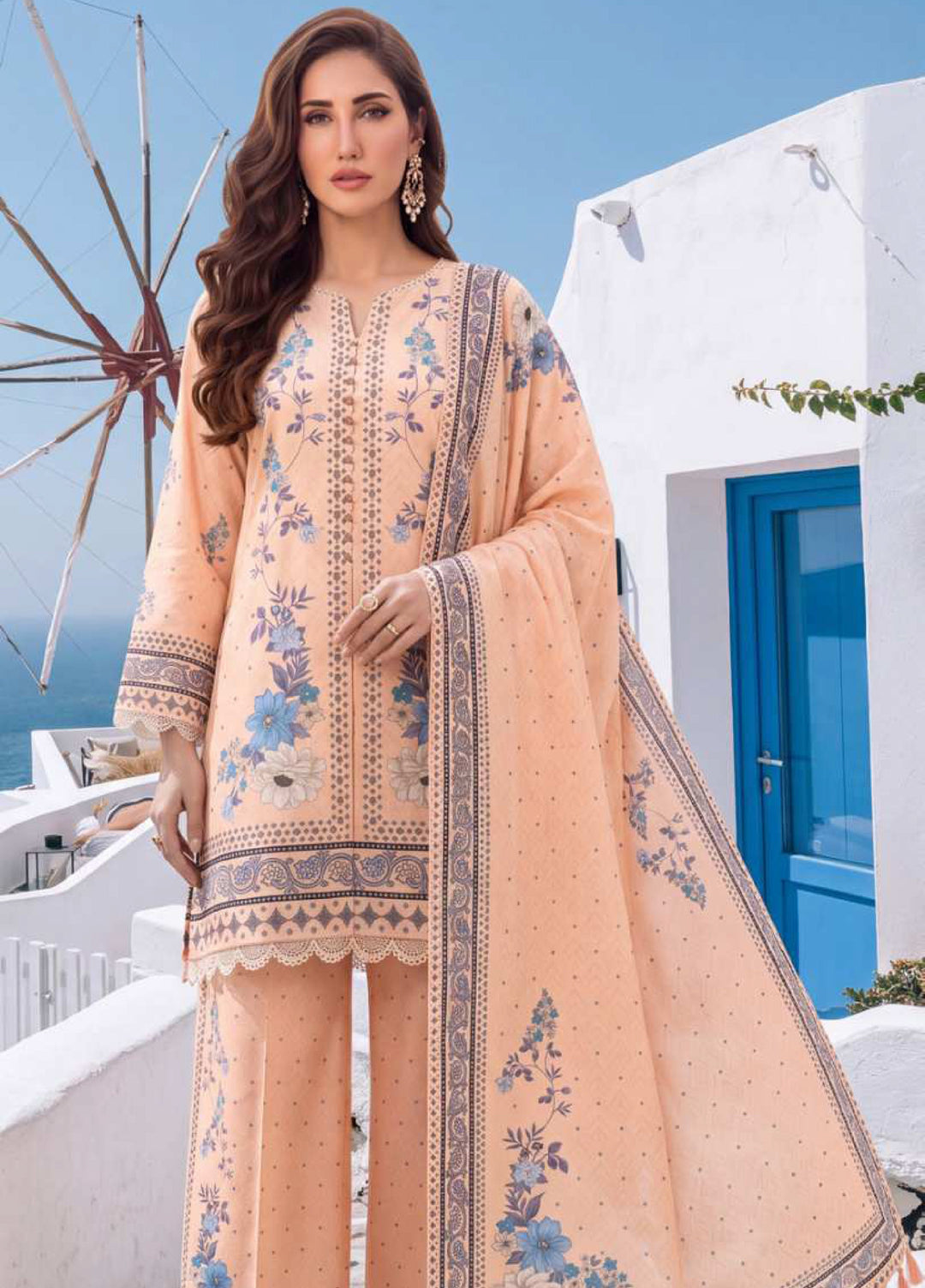 Coco Cords by Al Zohaib Unstitched Printed Lawn 3 Piece Suit AZ26UCL-11 - Casual Collection