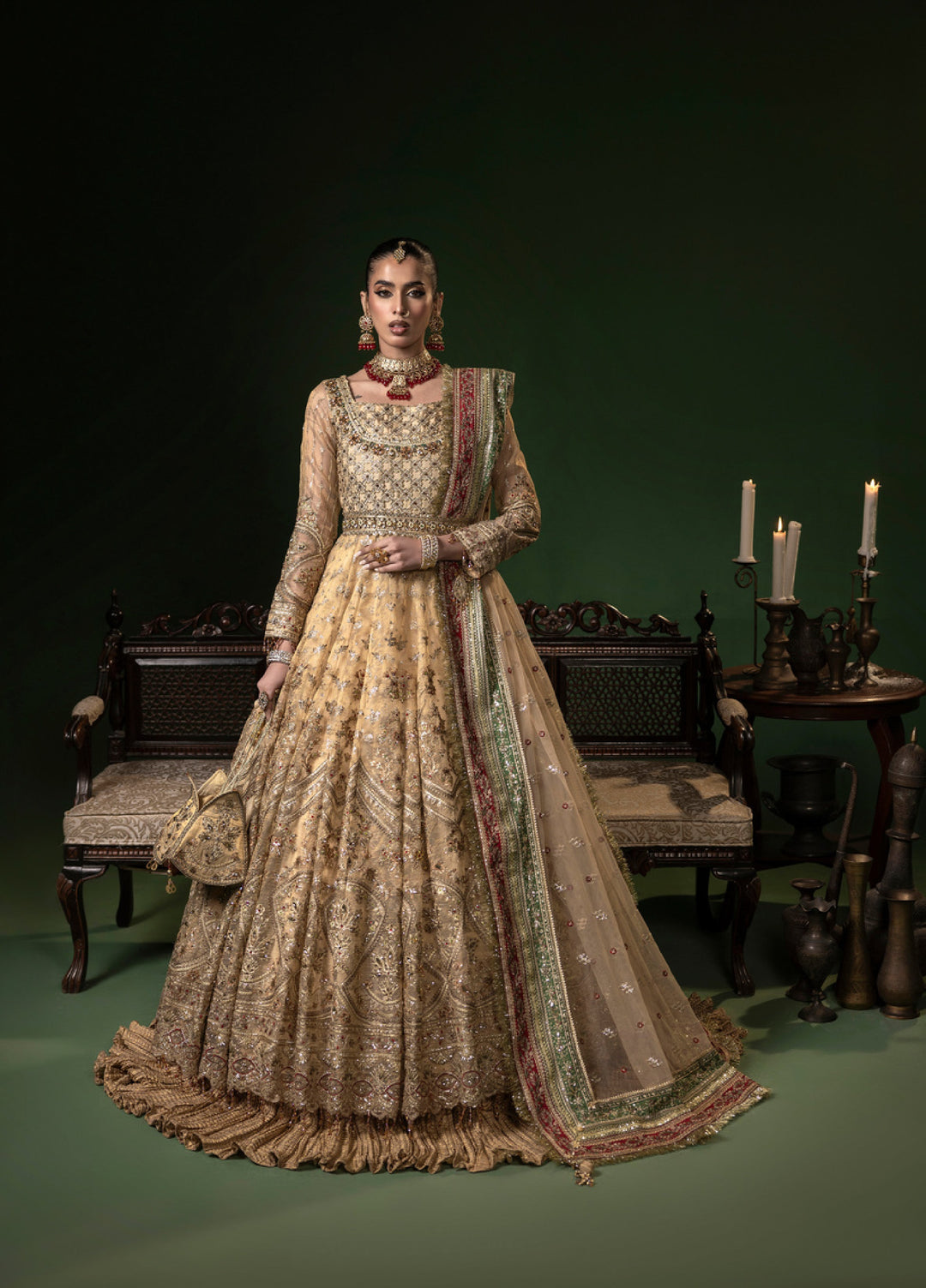 Sara Jahan Women RTW Embroidered Net 3 Piece Suit SJ26RF NA-04 - Festive Collection
