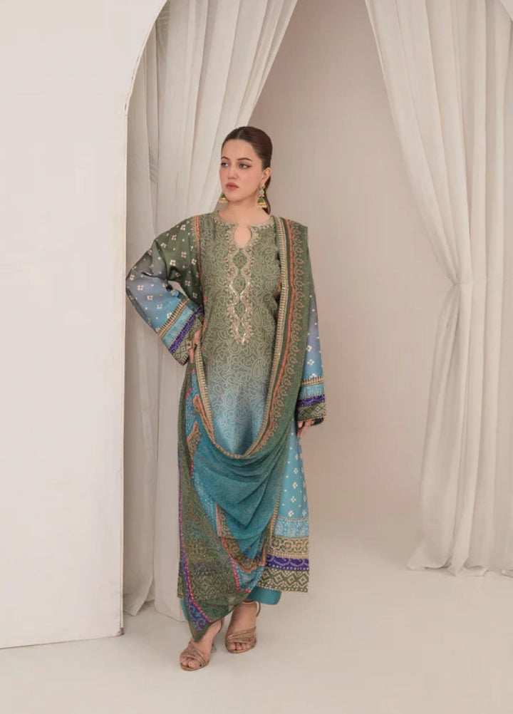 Bandhani by Chandan Nagri Women Pret Embroidered Silk 3 Piece Suit Selin - Formals Collection