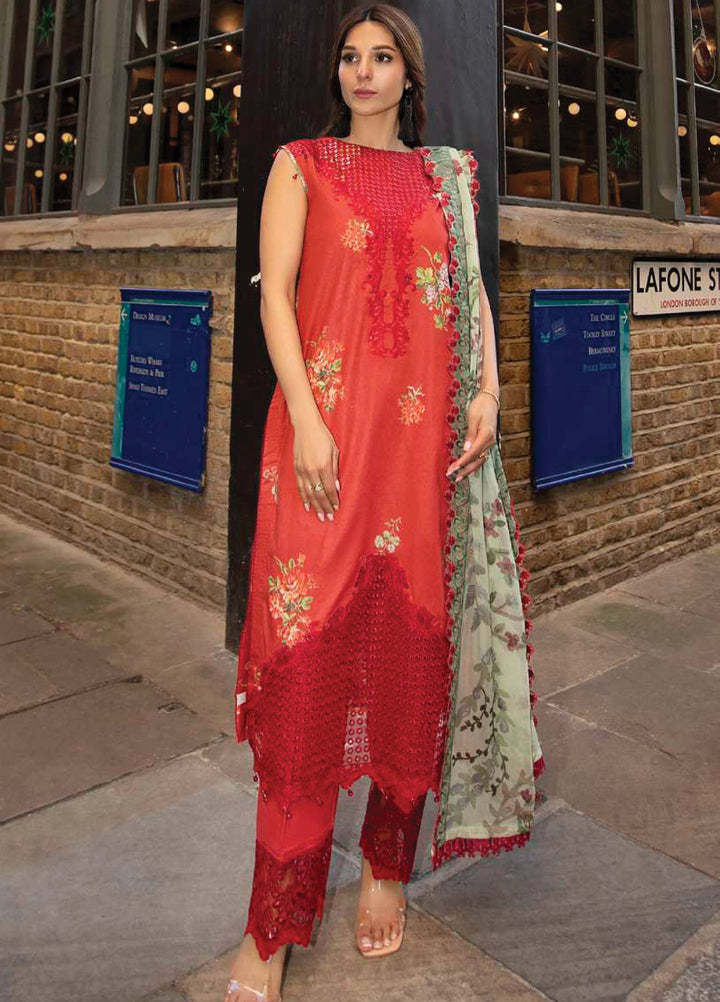 Sunshine Bloom by Al Zohaib Unstitched Embroidered Lawn 3 Piece Suit AZ26USL D4 - Summer Collection