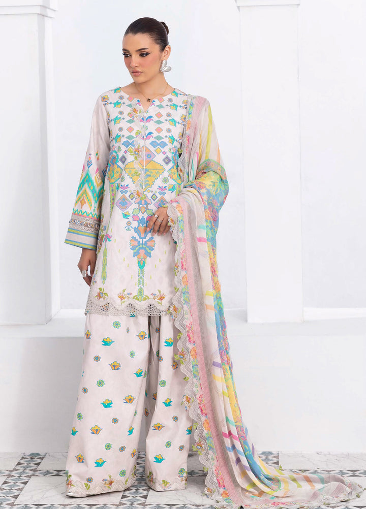 Rang e Bahar by Charizma Unstitched Embroidered Lawn 3 Piece Suit CHR26ULR CRB6-21 - Summer Collection