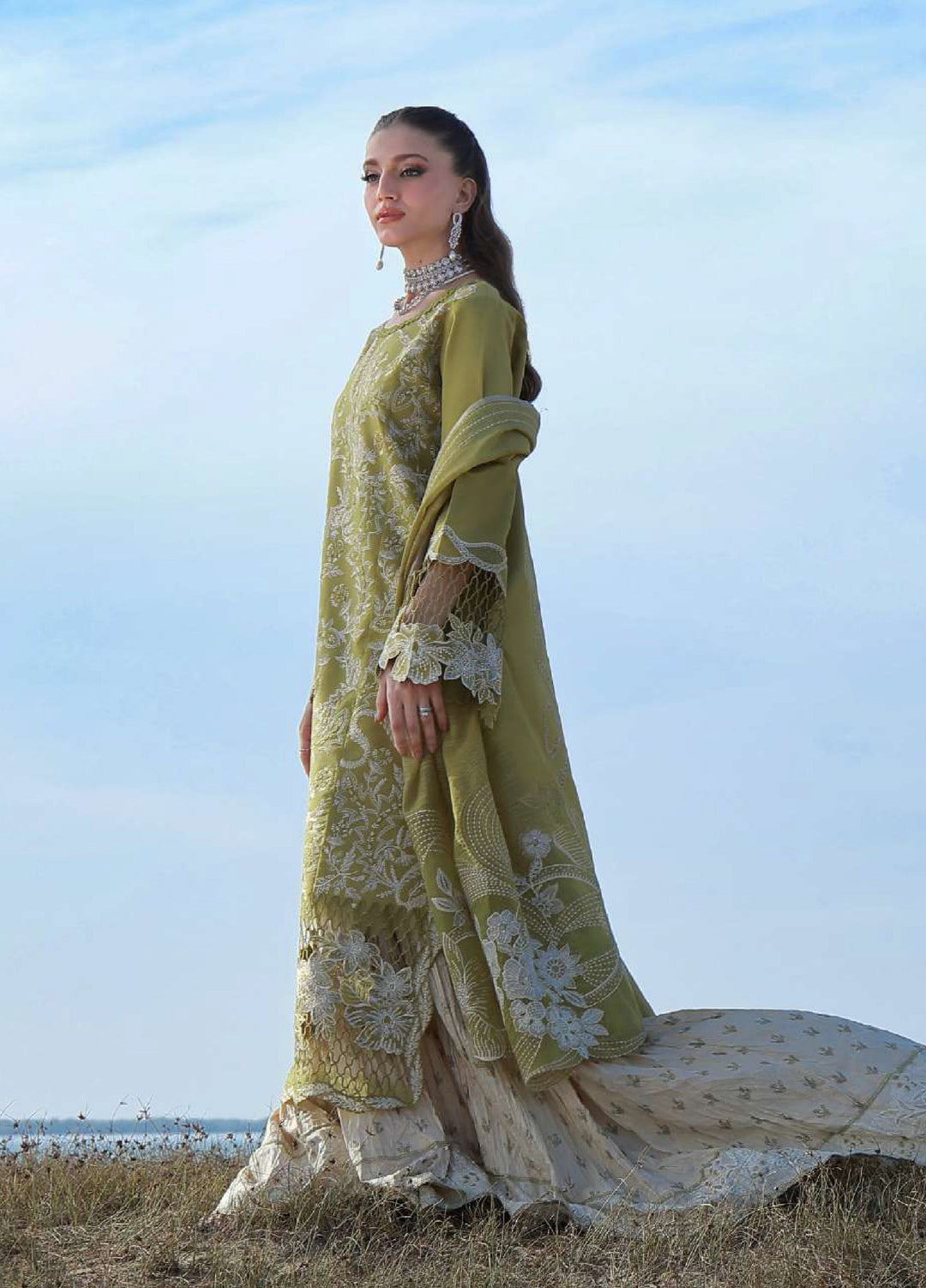 Rang Rasiya Premium Unstitched Embroidered Lawn 3 Piece Suit RR26UP D-11 Zariah - Festive Collection
