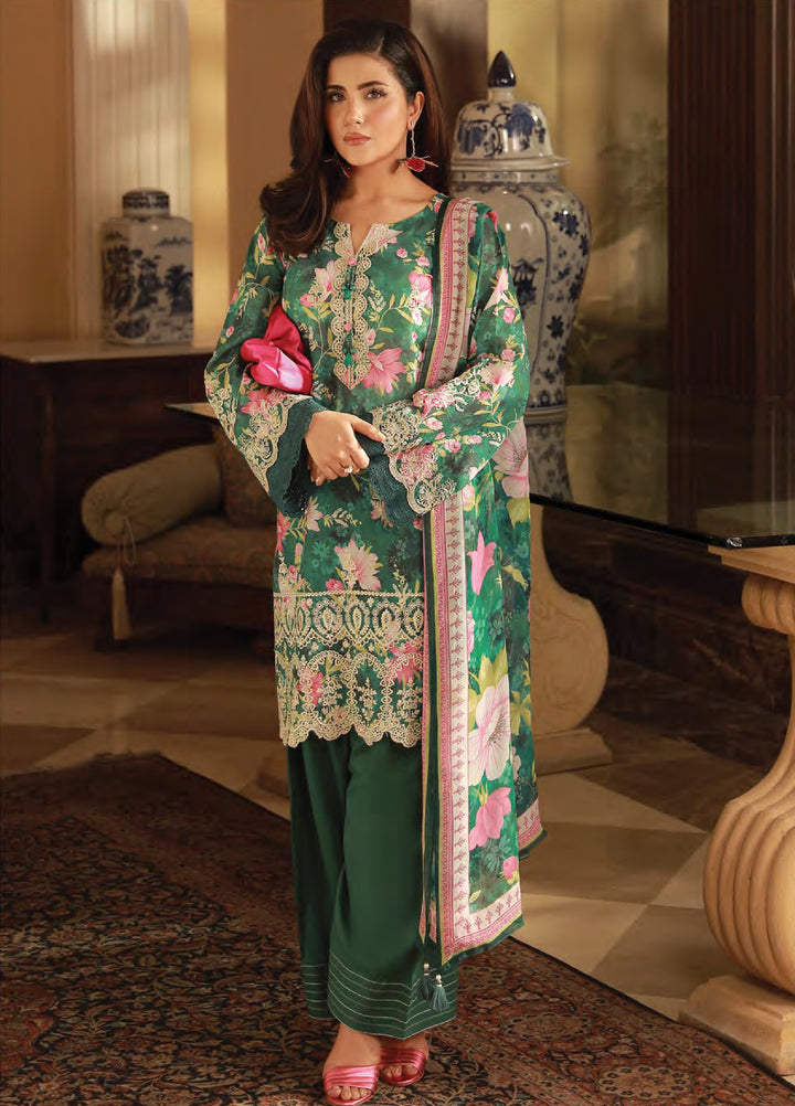 Komal Lawn by Lakhany Unstitched Embroidered Lawn 3 Piece Suit LSM26UK LG-SG-0050 - Summer Collection
