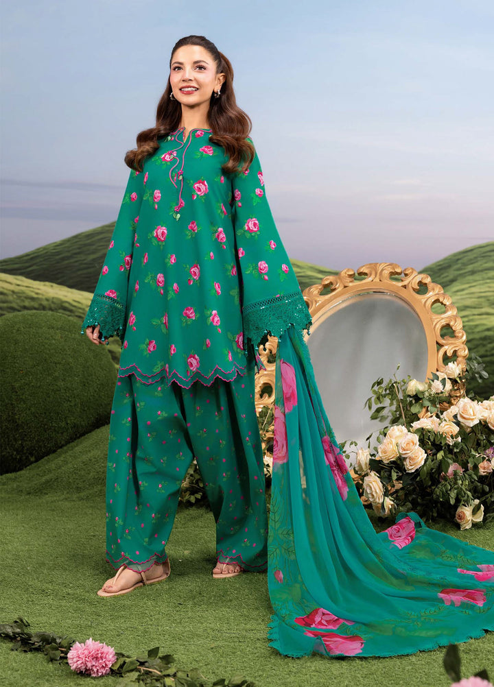 M Basics by Maria B Unstitched Embroidered Lawn 3 Piece Suit MB26SSEL MB-CUSV14-09A - Eid Collection