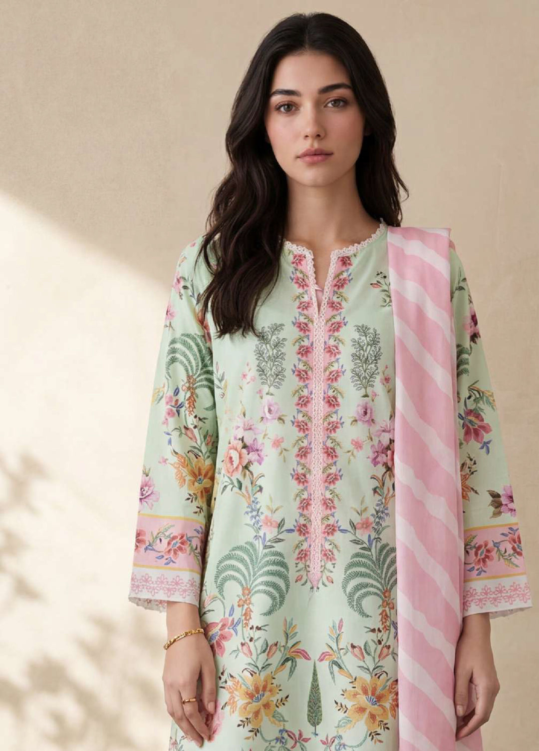 Zellbury Women RTW Printed Lawn 3 Piece Suit ZB26RLC WPS2632702 - Casual Collection