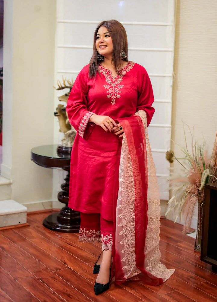 Rang e Bahar by Tng Women Pret Embroidered 3 Piece Fabiha - Winter Collection