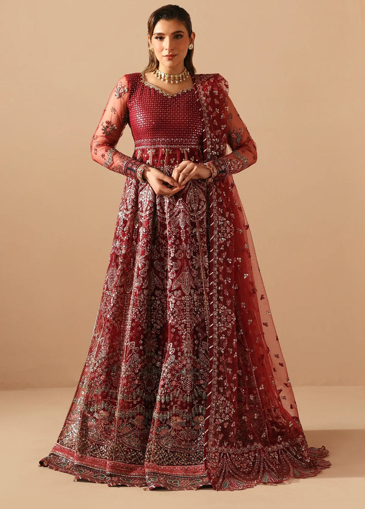 Xenia Formals Unstitched Embroidered Net 3 Piece Suit XF26UF D-8 DUREZA - Festive Collection