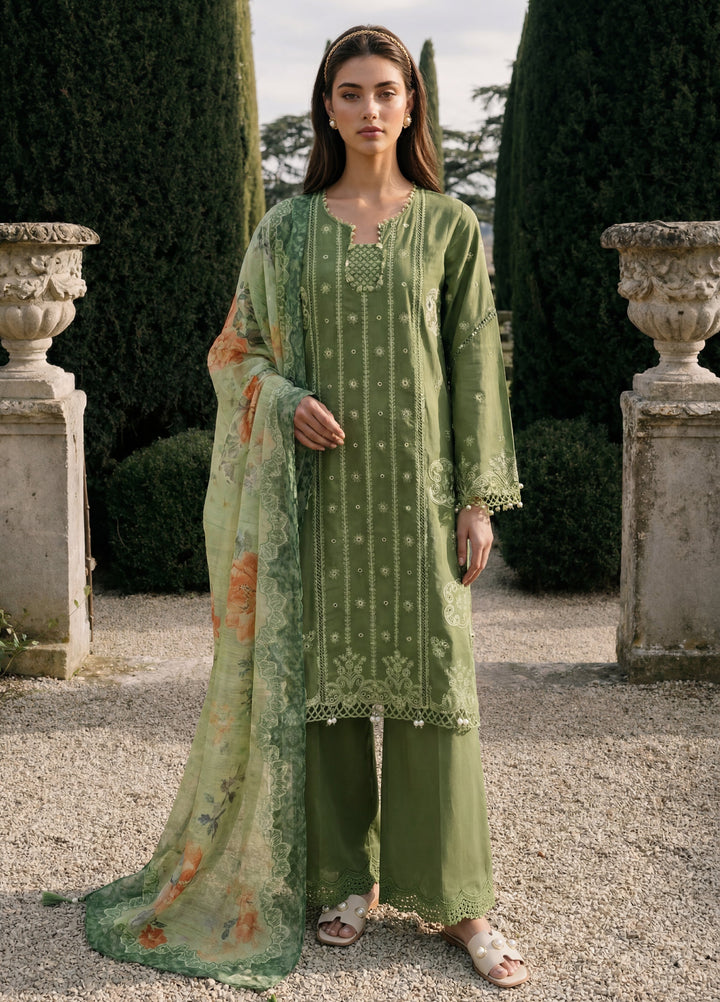 Zellbury Unstitched Embroidered Cotton 3 Piece Suit ZB26UCC WUS26E34090 - Casual Collection