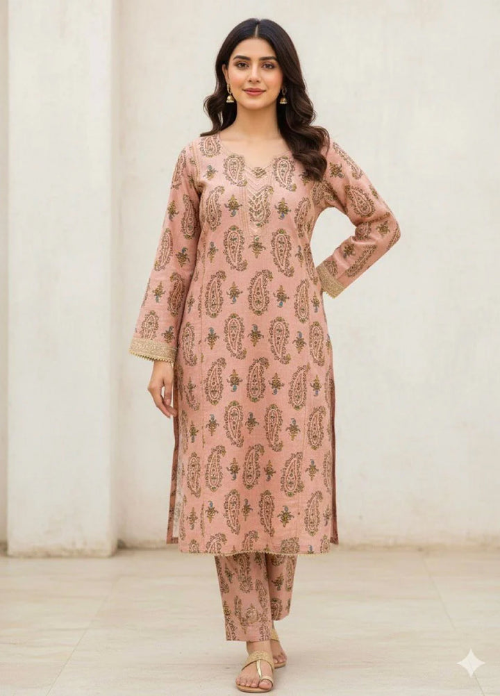 Tosheeza Saith Women Pret Khaddar 2 Piece D-2 - Winter Collection