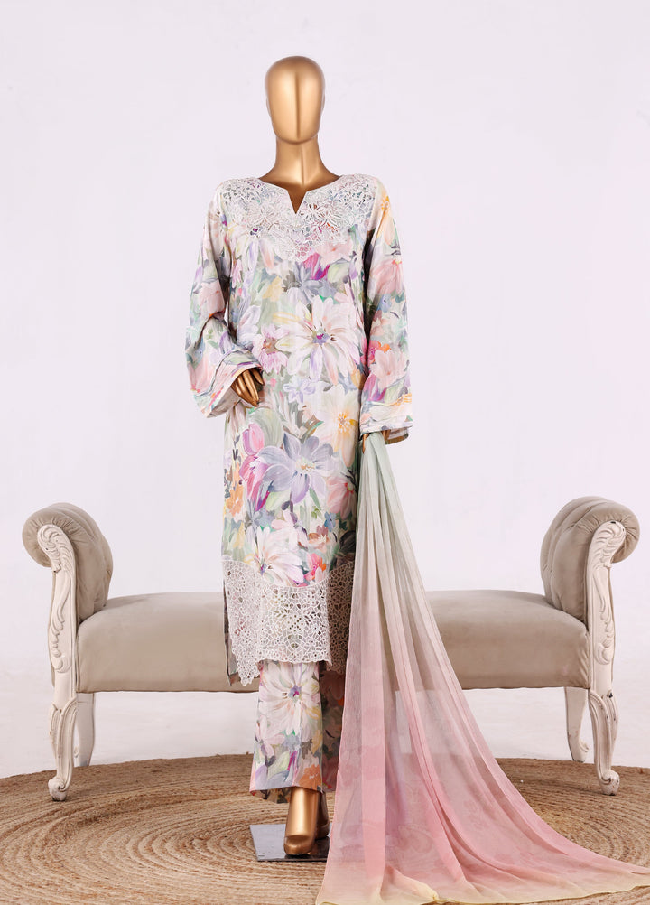 Majestic by HZ Textiles RTW Embroidered Silk 3 Piece Suit HZ26UMS Stroke - Festive Collection