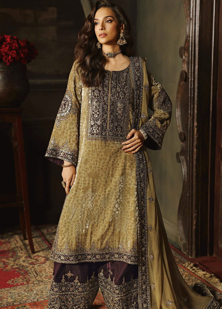 Signora by Charizma Unstitched Velvet Embroidered Suits 3 Piece CRZ25SV CVT5-13 - Festive Collection