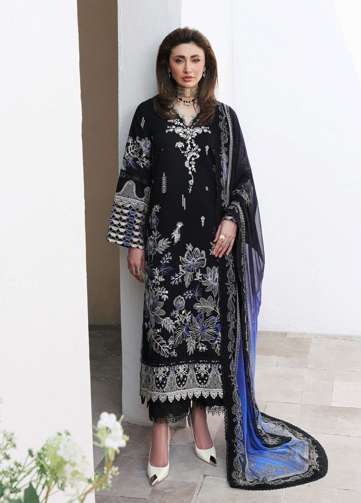 Floral Reverie by Roheenaz Unstitched Embroidered Lawn 3 Piece Suit RN26UFRL VOGUE THEORY - Festive Collection