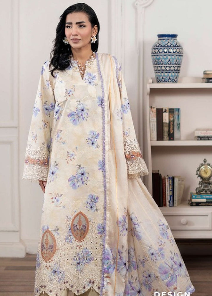Applique Kari by Al Zohaib Unstitched Embroidered Lawn 3 Piece Suit AZ26AVII D-02 - Summer Collection