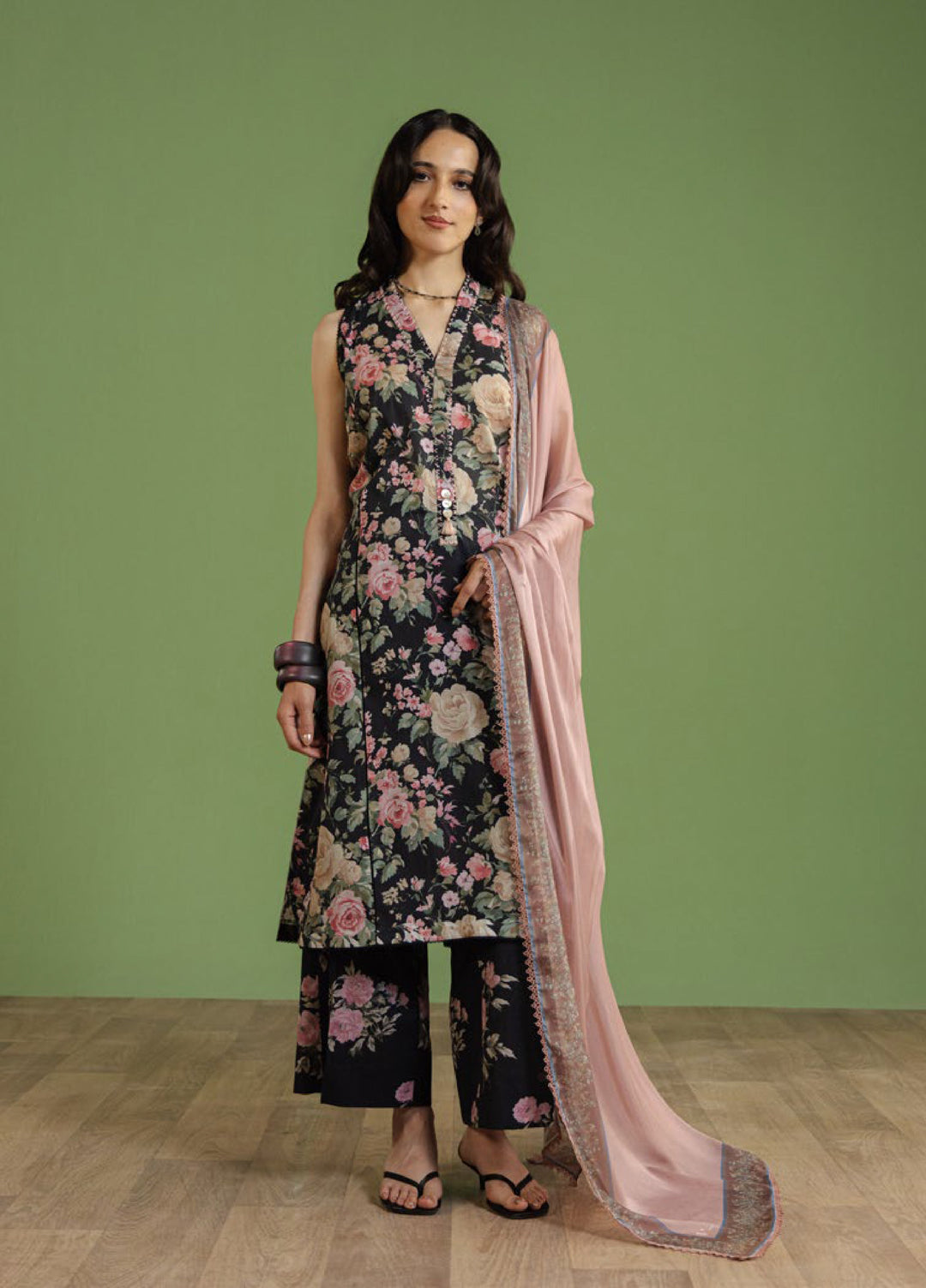 Coco by Zara Shahjahan Unstitched Printed Lawn 3 Piece Suit CZS26UPL AURELIA-7B - Summer Collection