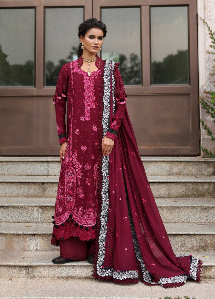 Lilas by Republic WomensWear Unstitched Embroidered Lawn 3 Piece Suit RW26ULL D-1A - Eid Collection