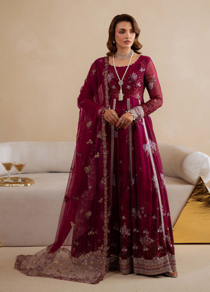 Amaya by Nureh Unstitched Luxury Chiffon Embroidered 3 Piece Suit NU26UA AM-31 - Festive Collection