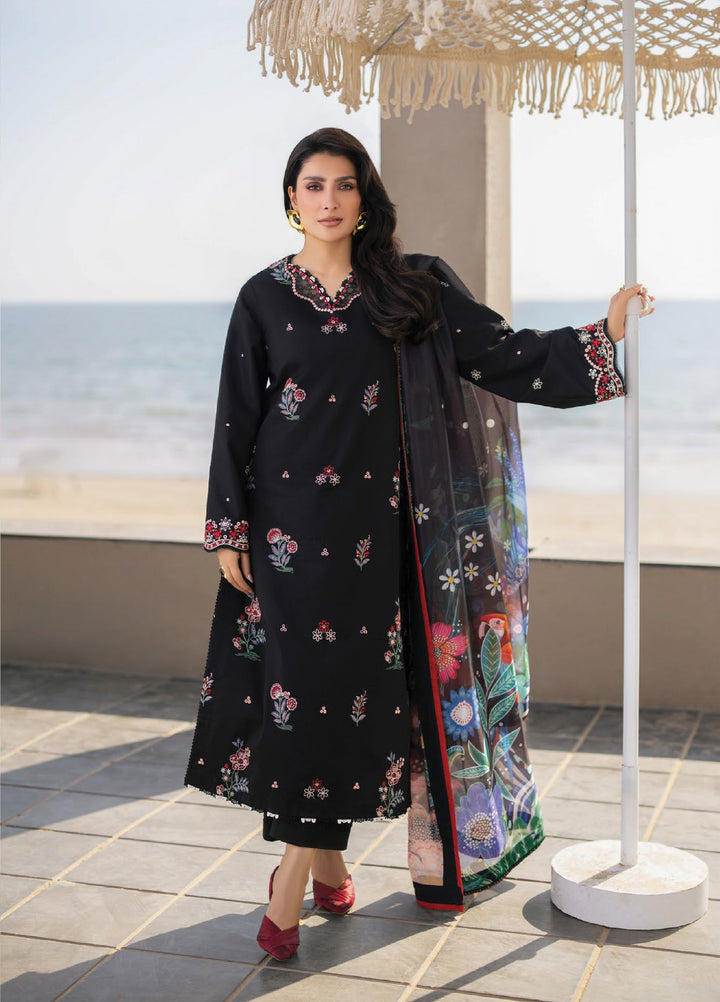 Afsanah by Seran Unstitched Embroidered Lawn 3 Piece Suit SN26UAL D-1 Maya - Summer Collection