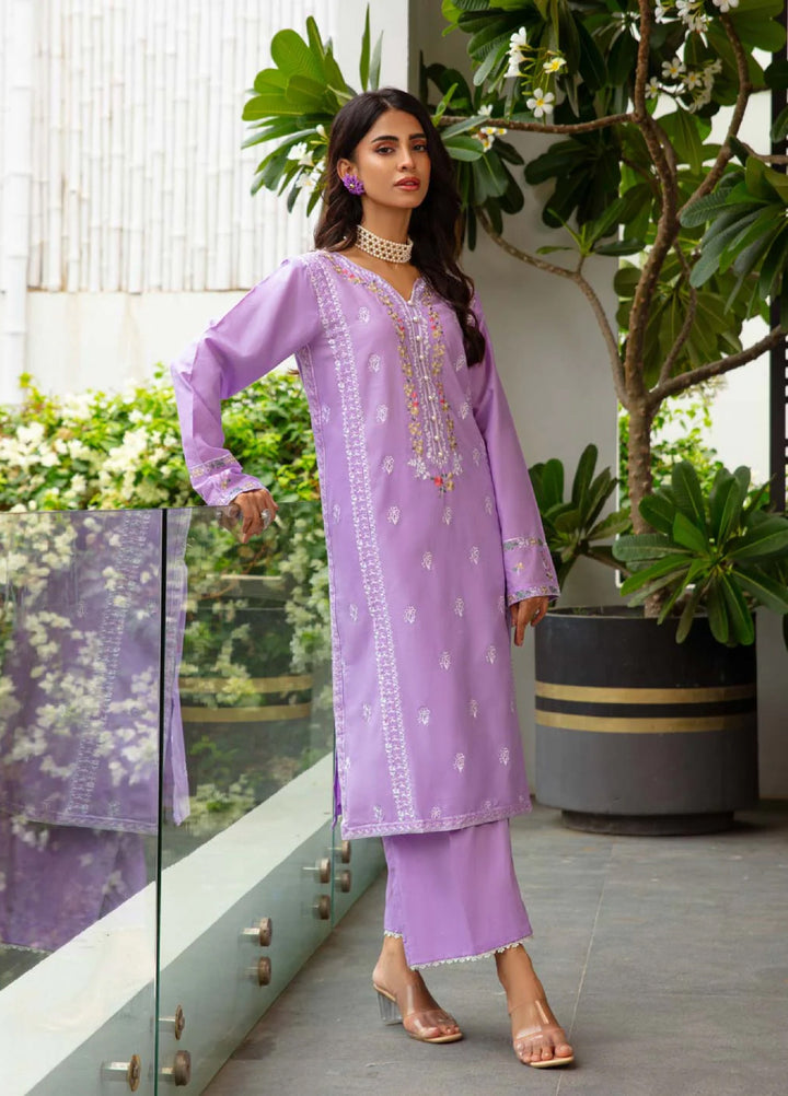 Rang e Bahar by Tng Women Pret Embroidered 2 Piece Lavender - Winter Collection