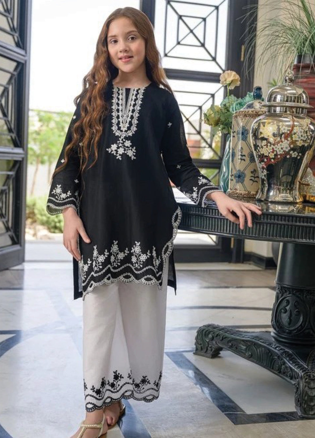 Fresh Birds Kids RTW Embroidered Lawn 2 Piece Suit Elira-FB-12 - Casual Collection