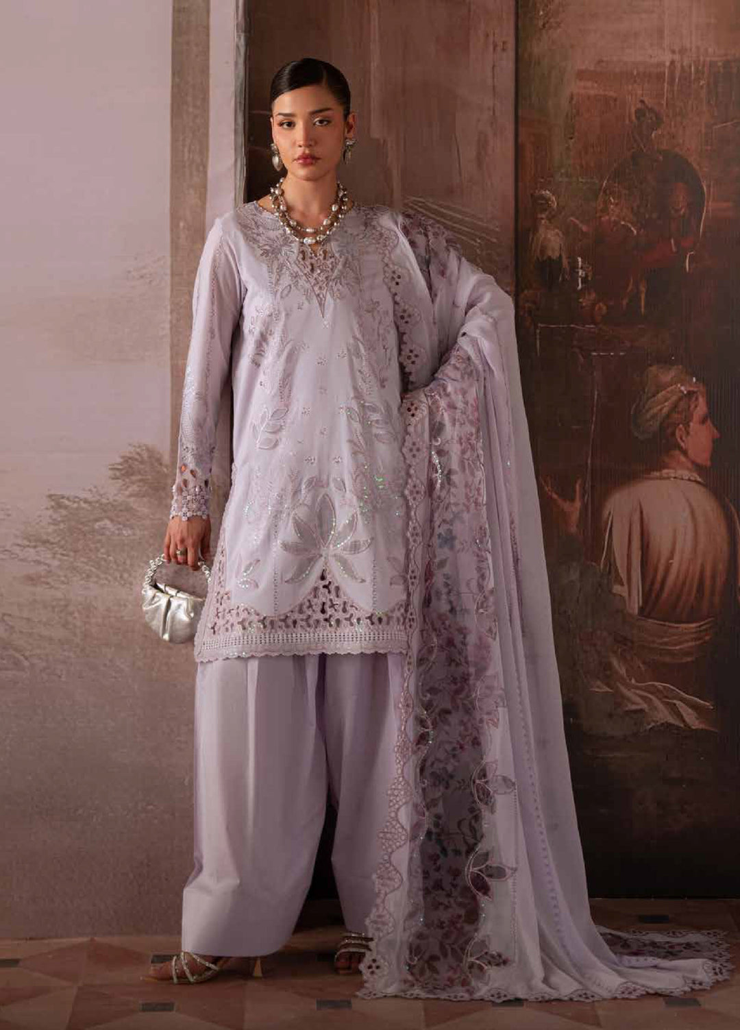 Feya by Nureh Unstitched Embroidered Lawn 3 Piece Suit NU26ULF FE-20 - Eid Collection