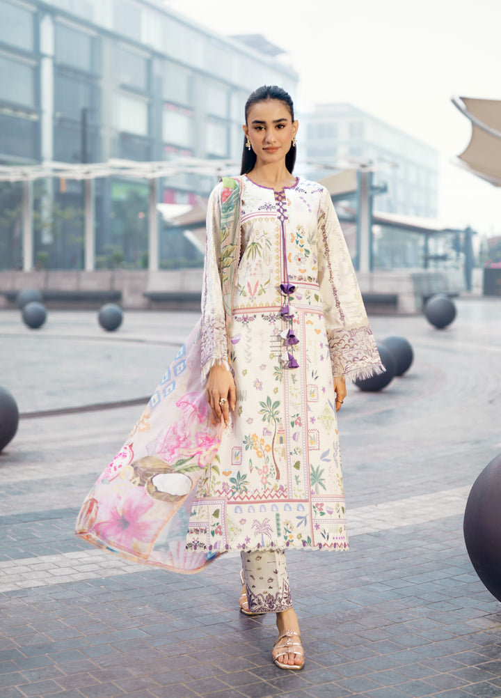 Zync by Florent Unstitched Embroidered Lawn 3 Piece Suit FL26ZU FZ-9A - Summer Collection