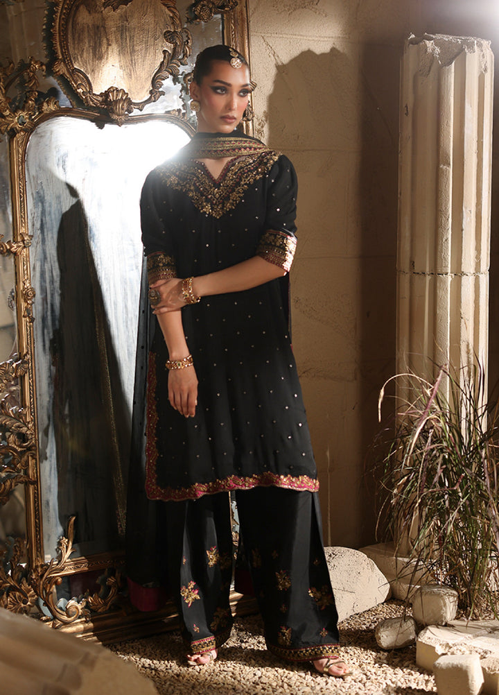 Luxe by Azure Unstitched Chiffon Embroidered Suits 3 Piece AZ25LF Mystere - Festive Collection