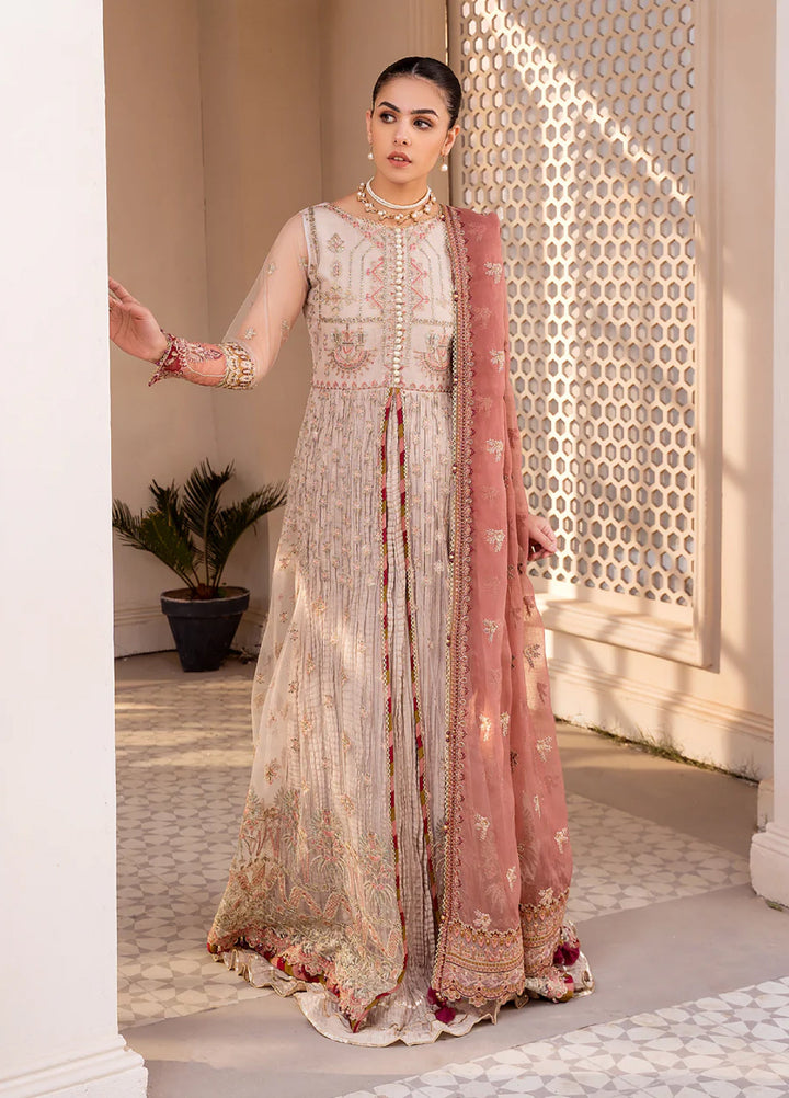 Xenia Formal Unstitched Luxury Net Suits 3 Piece XE25FL Shermina - Formals Collection
