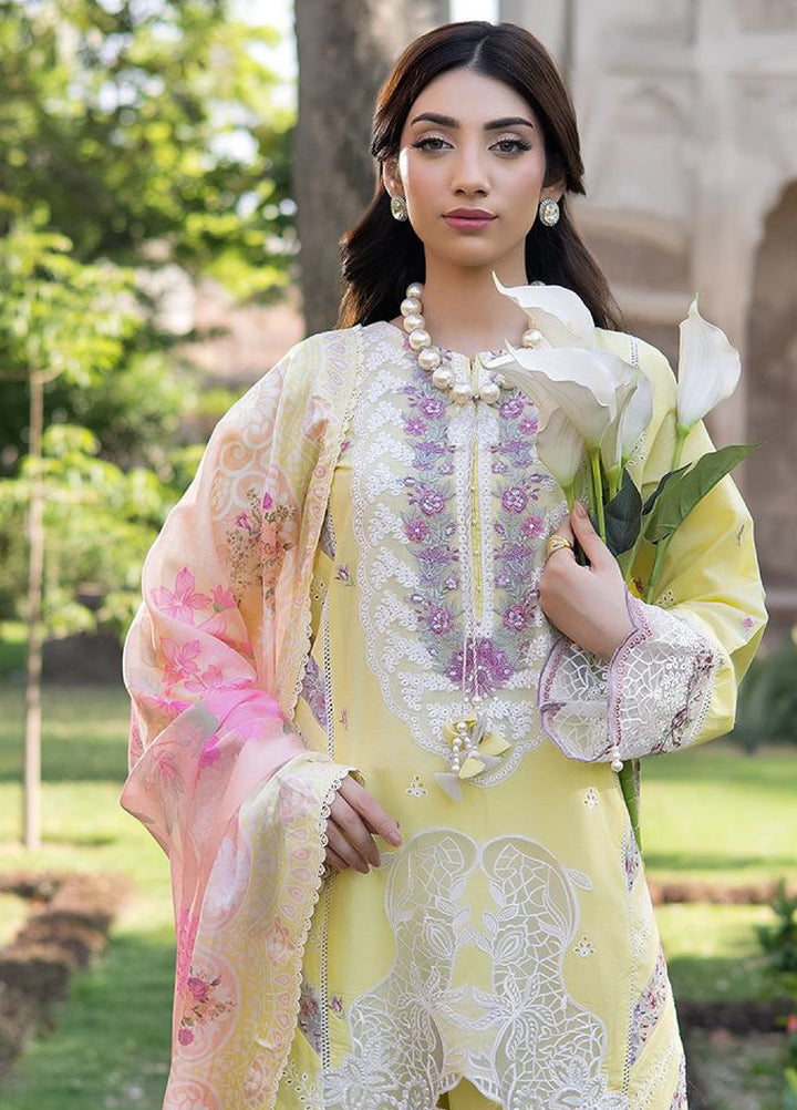 Inara by Javairia Women RTW Embroidered Lawn 3 Piece Suit IN26PJF Pehar - Festive Collection