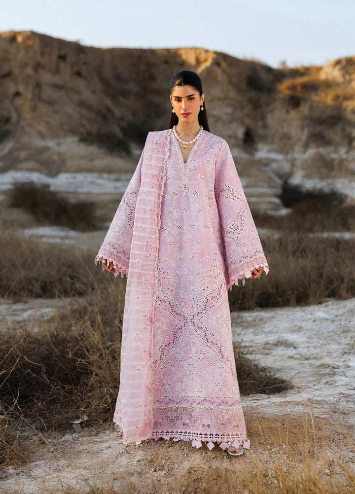Sunlit Groove by Emaan Adeel Unstitched Embroidered Luxury Lawn 3 Pcs Suit EA26USG SUMMER SORBET - Summer Collection
