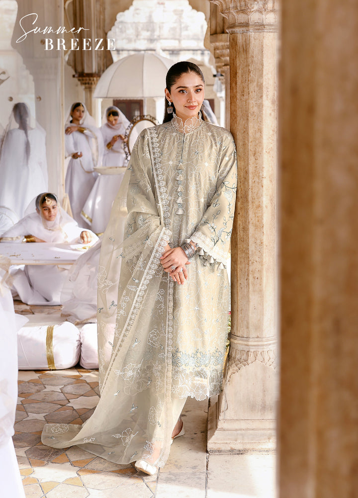 Cross Stitch Unstitched Embroidered Premium Lawn 3 Piece Suit CS26UCPL D8 SUMMER BREEZE - Eid Collection
