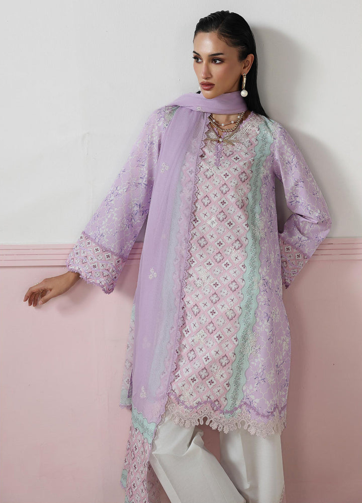 Q Prints by Qalamkar Unstitched Printed Lawn 3 Piece Suit QLK26UQL Josee QQP-10 (A) - Summer Collection